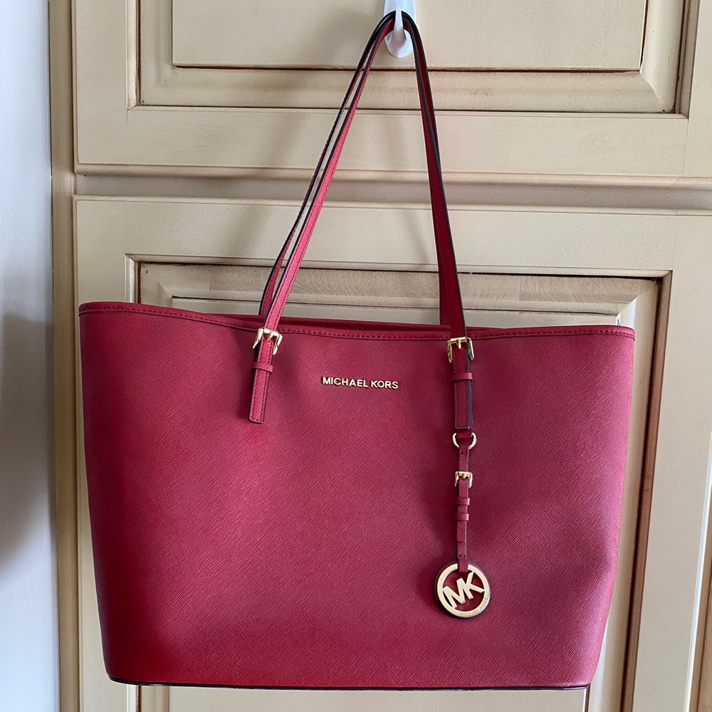 Michael Kors leather tote bag